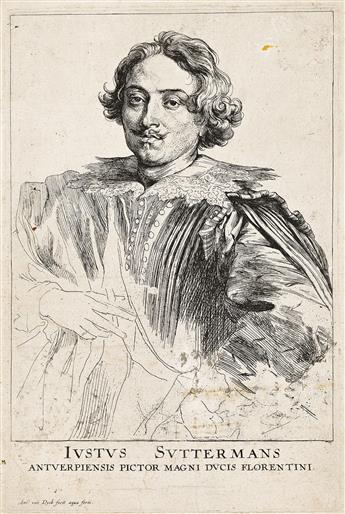 ANTHONY VAN DYCK Collection of approximately 165 portrait etchings and engravings from Icones Principum Virorum Doctorum and other seri